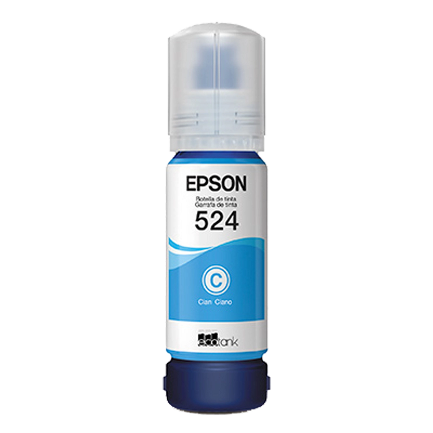 Botella de Tinta Epson 524 cian — foto 2