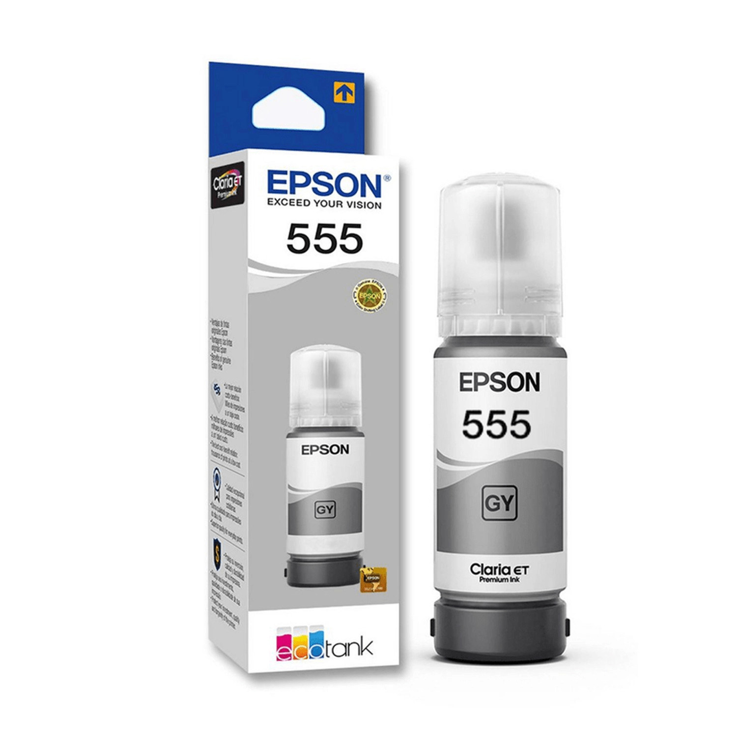 Botella de Tinta Epson 555 Gris — foto 2