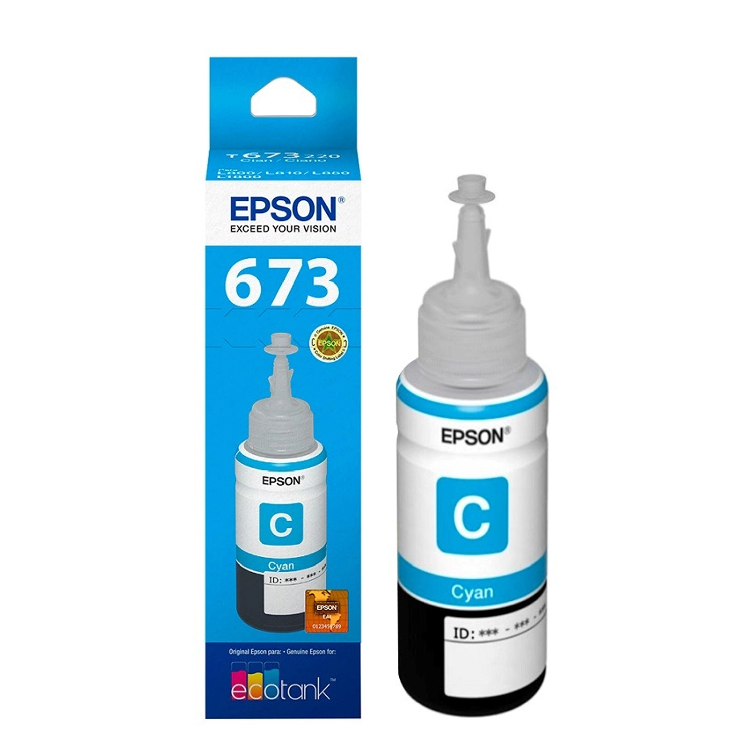 Botella de Tinta Epson 673 Cian — foto 3