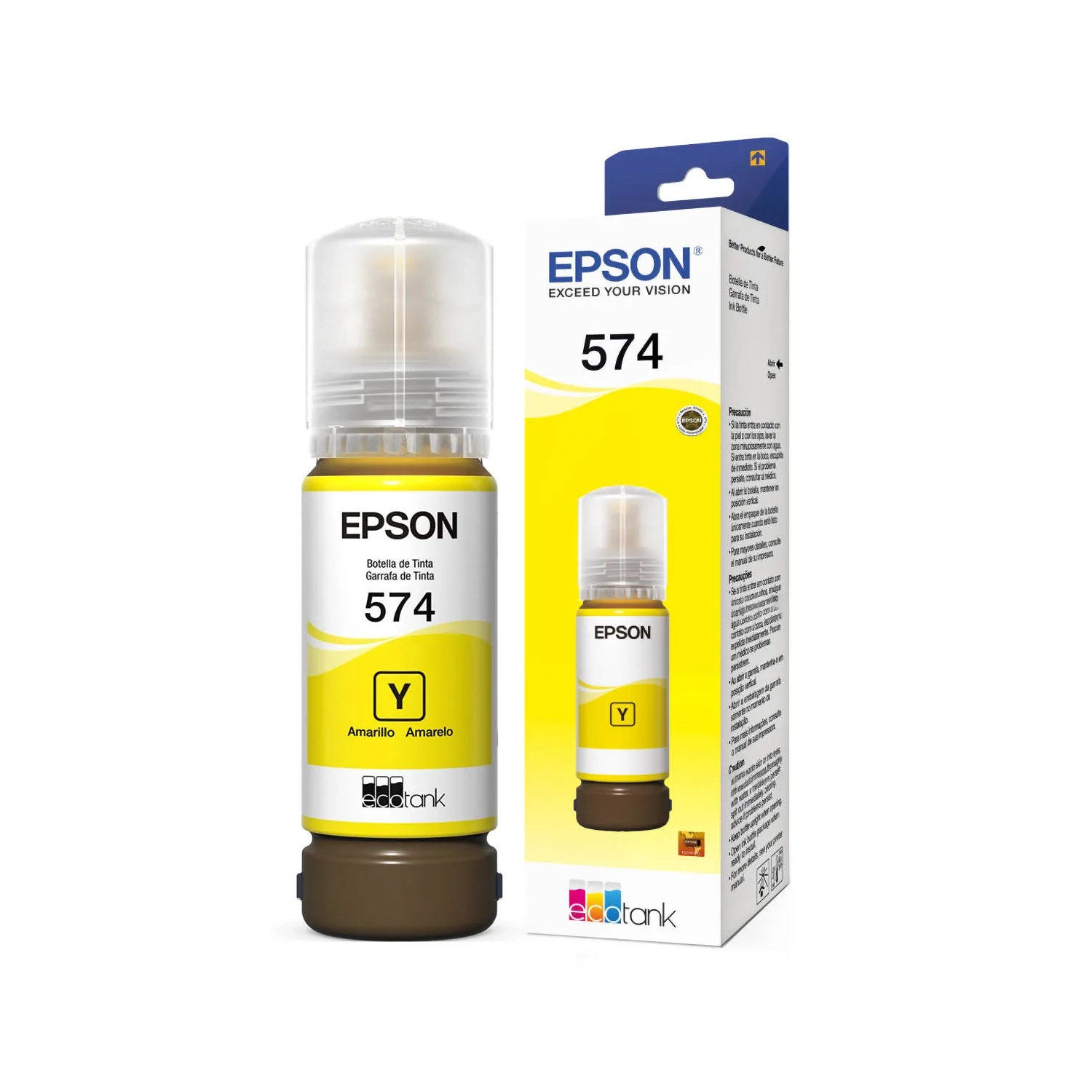 Botella De Tinta 574 Amarillo Para L8050 — foto 2