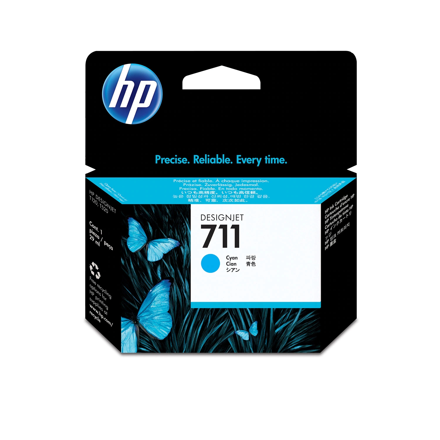 Cartucho de Tinta Plotter HP 711 Cian — foto 1