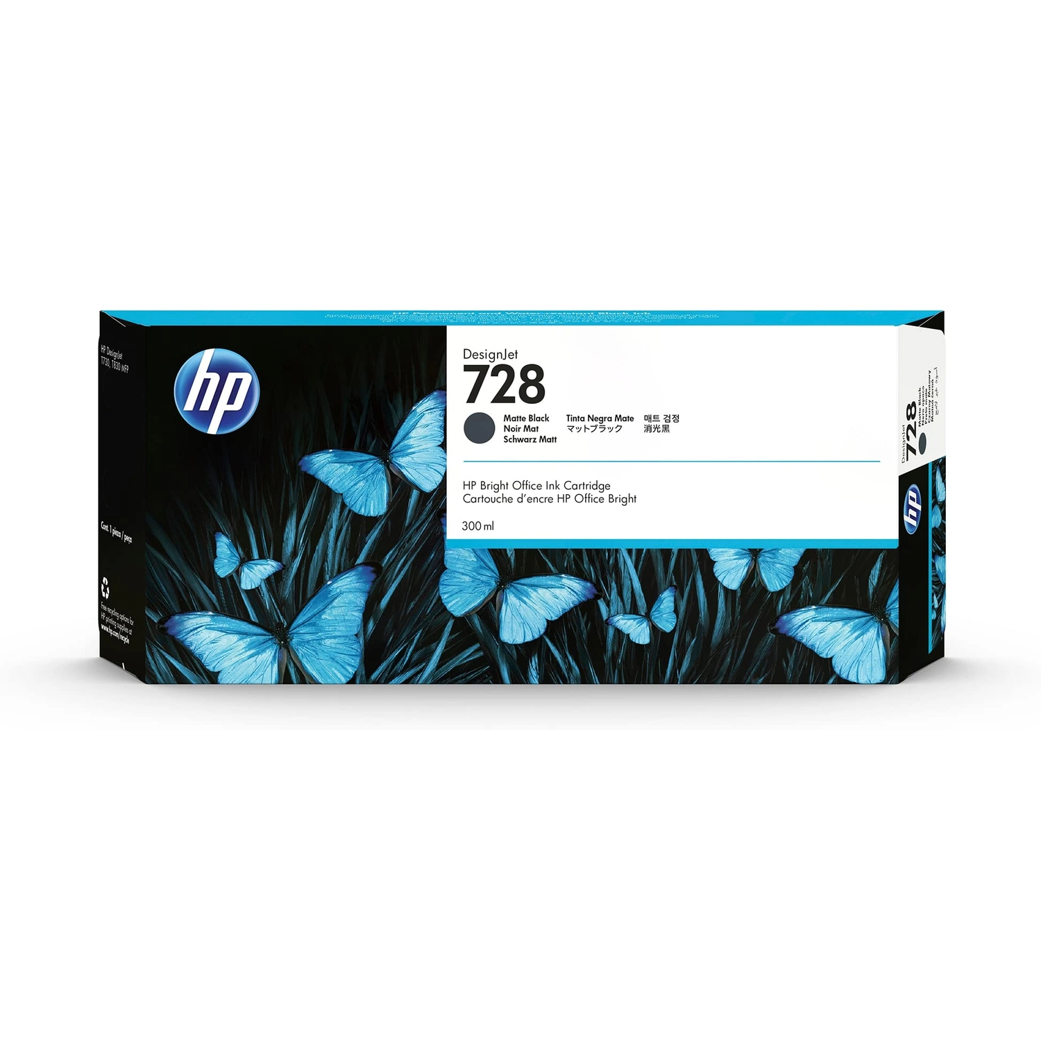Cartucho de Tinta Plotter HP 728 Negra — foto 1