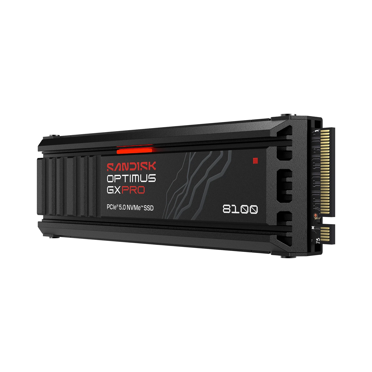 Disco Interno SSD Sandisk Optimus GX PRO 8100 1TB M.2 2280 NVMe PCIe 5.0 14900MB/s c/Disipador — foto 1