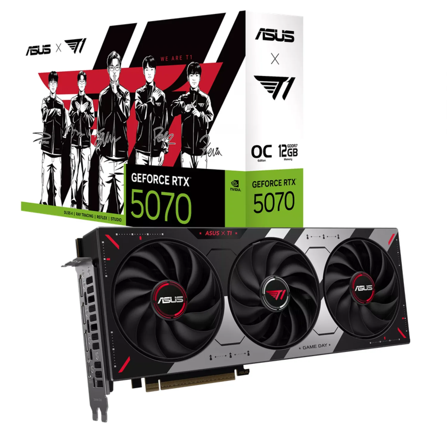 Placa de Video ASUS NVIDIA GeForce T1 RTX5070 O12G