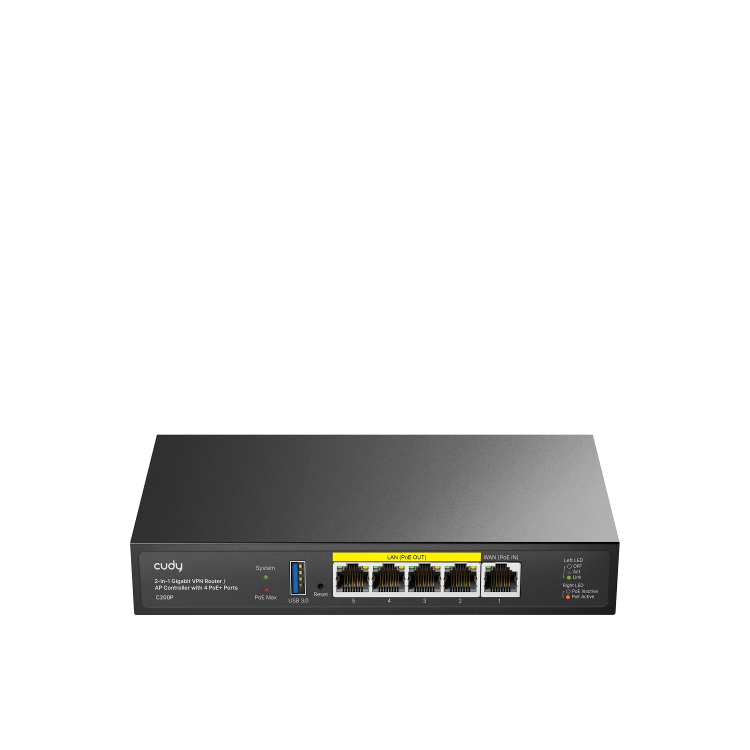 Router Cudy C200P Gigabit VPN AP 4 puertos PoE