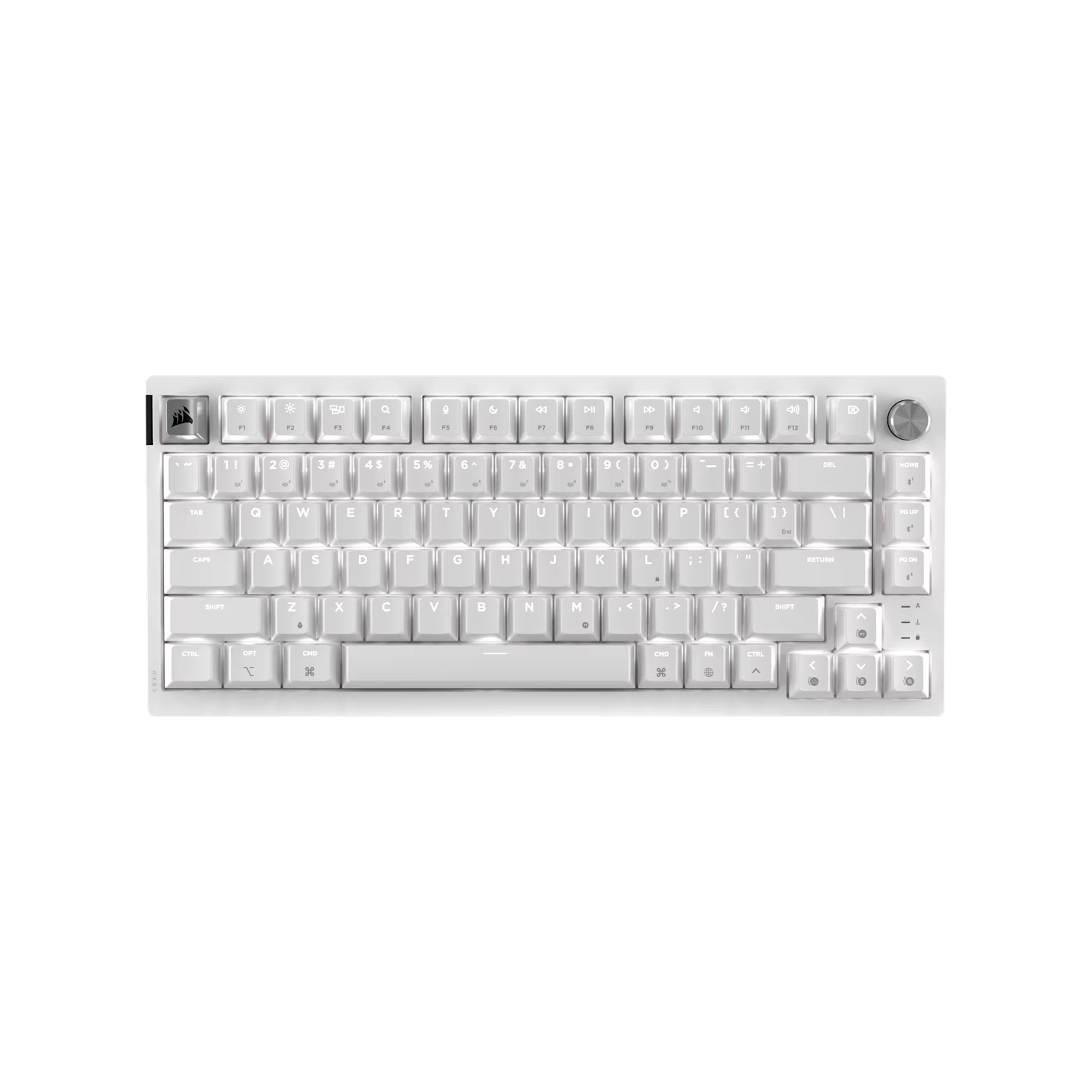 Teclado gamer mecanico Corsair K65 PLUS 75% RGB Mac/PC – Frost White — foto 3