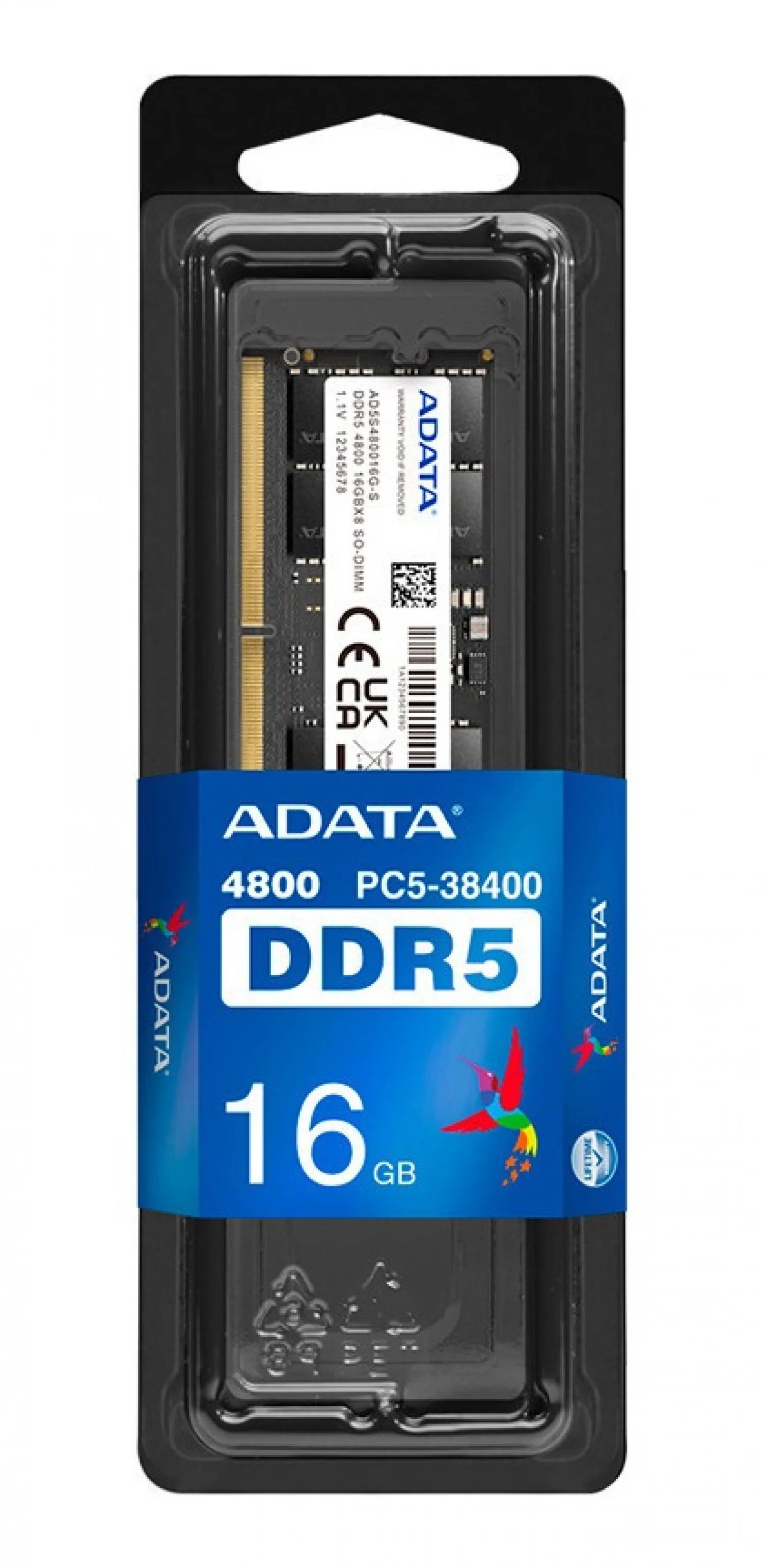 Memoria Ram SODIMM ADATA 16GB DDR5 4800MHz CL40 1.1V