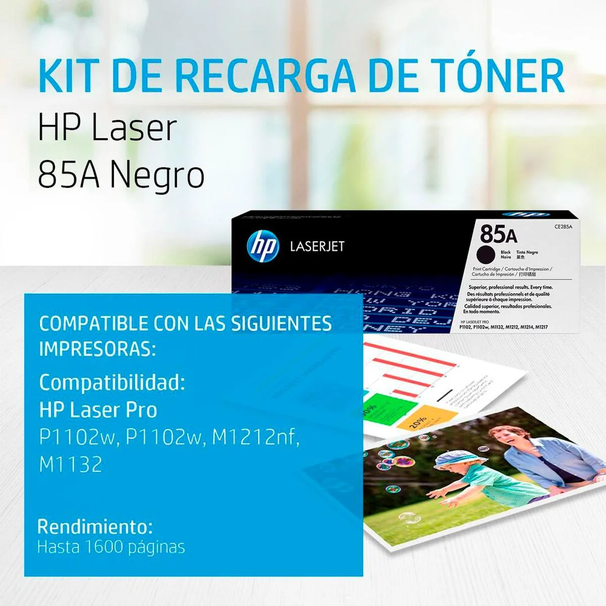 Tóner HP 85A Negro — foto 2