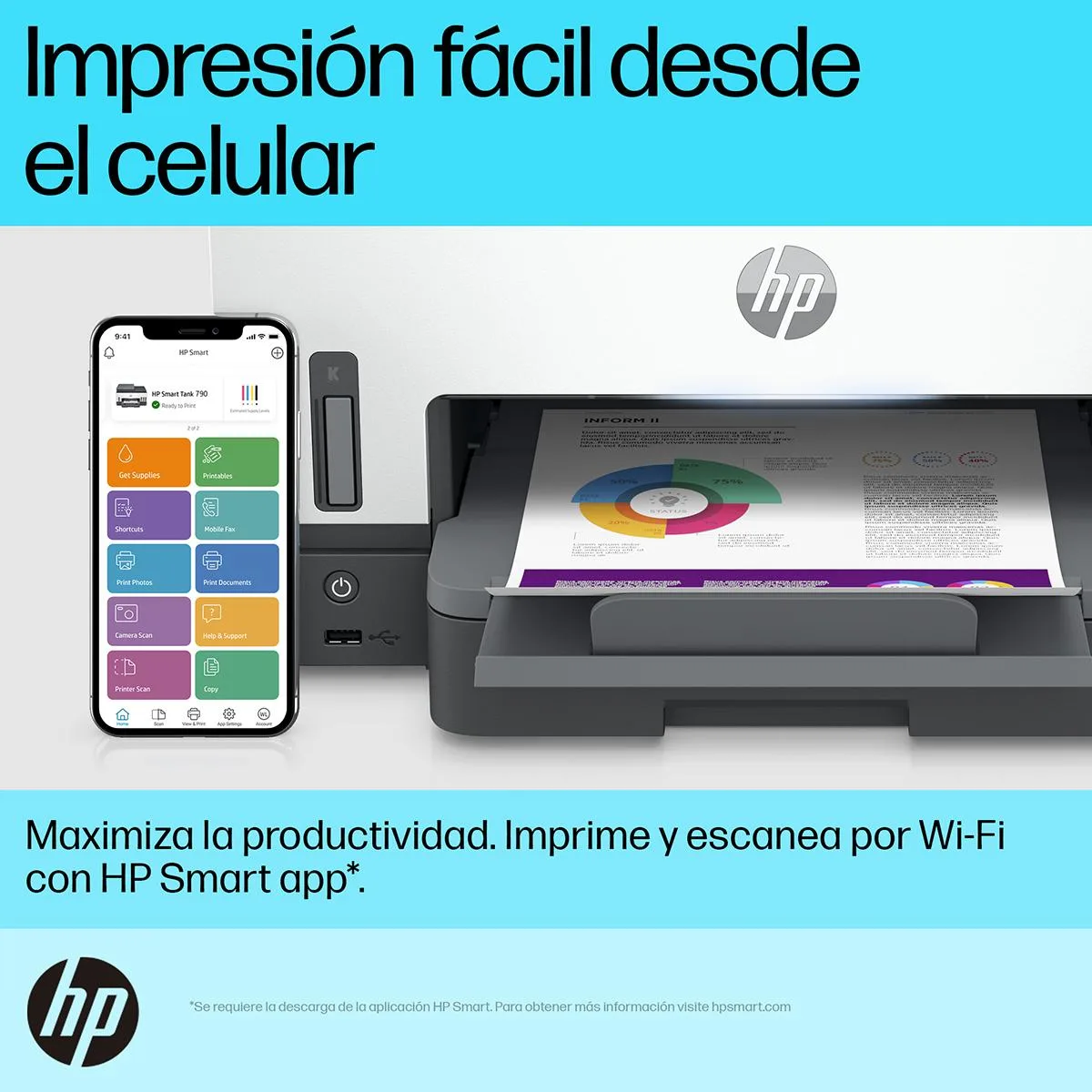 Impresora HP 790 Multifunción Smart Tank — foto 6