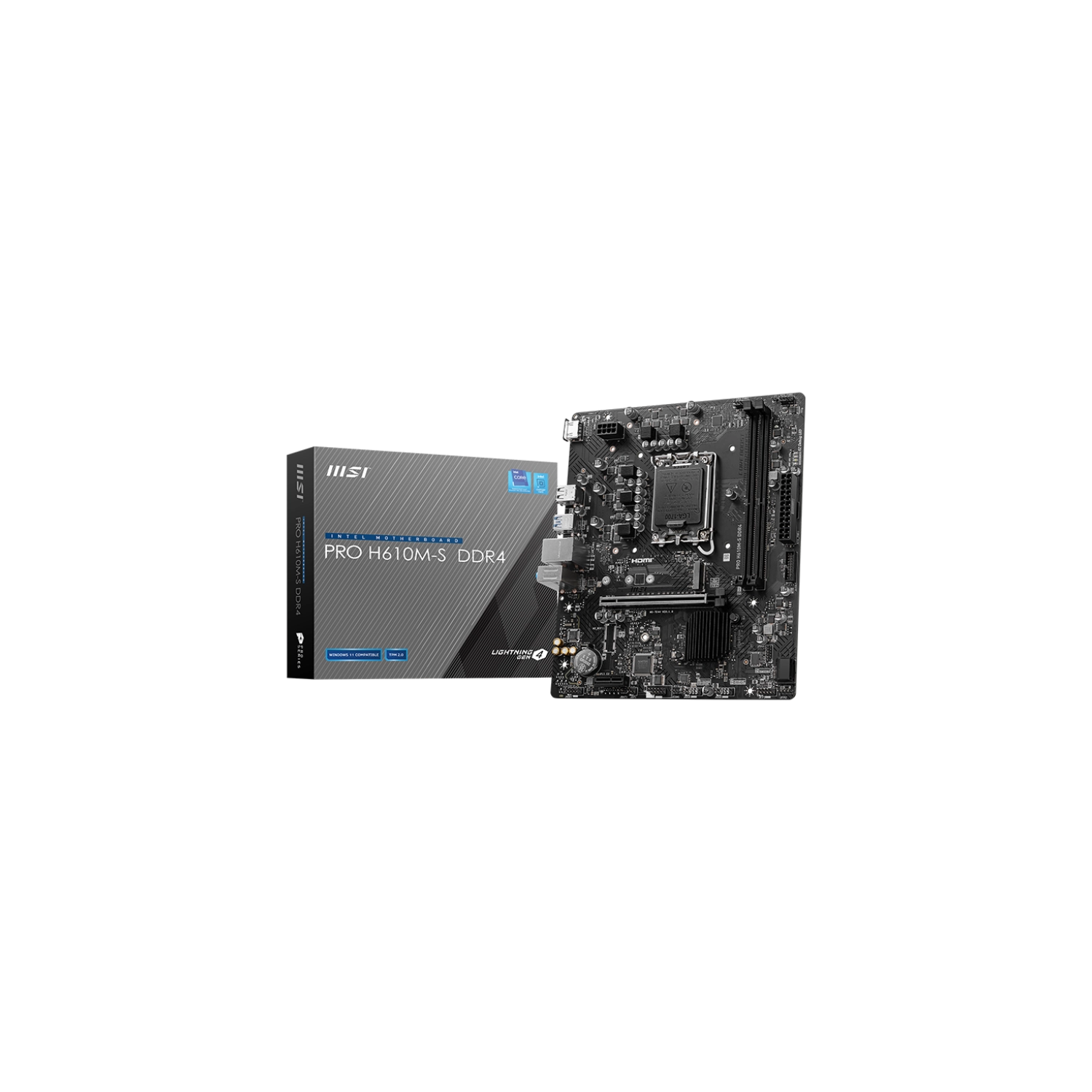 Mother MSI PRO H610M-S DDR4 1700 (12va/13va/14va Gen) (8257)