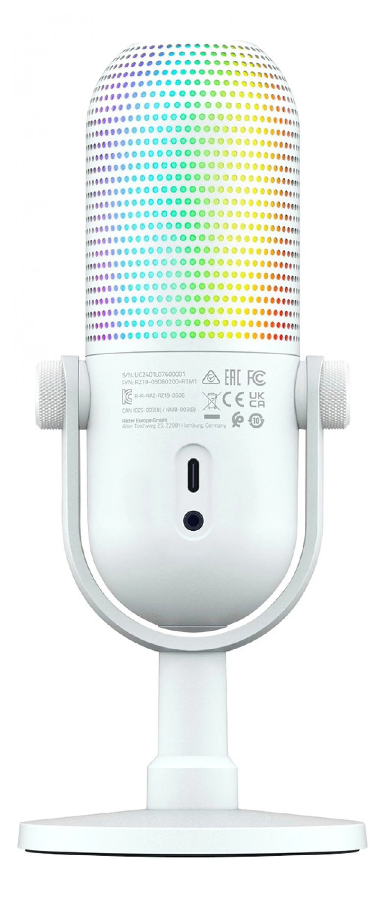 Microfono Razer Seiren V3 Chroma RGB USB White Edition (0472)