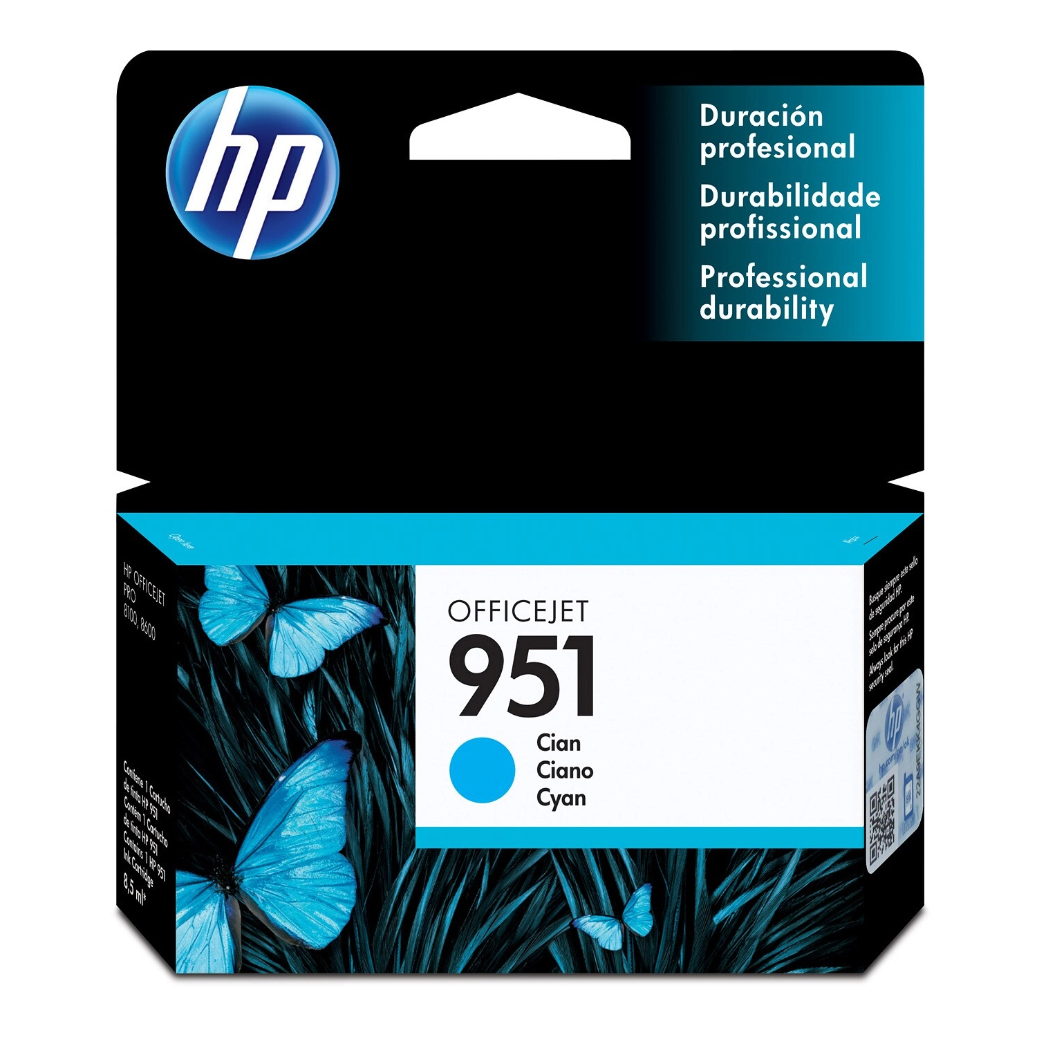 CN050AL HP 951 Cyan Officejet Ink Cartridge (9819)