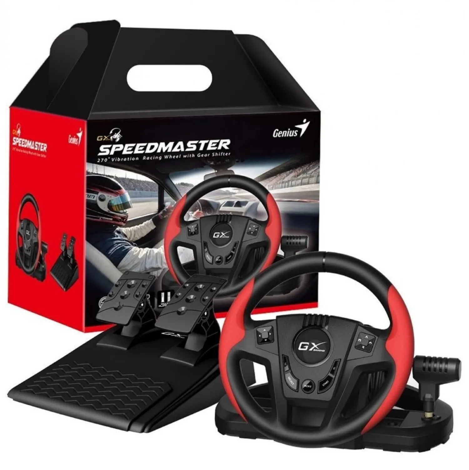 Perifericos Volante + Pedalera Genius GX Speedmaster — foto 3