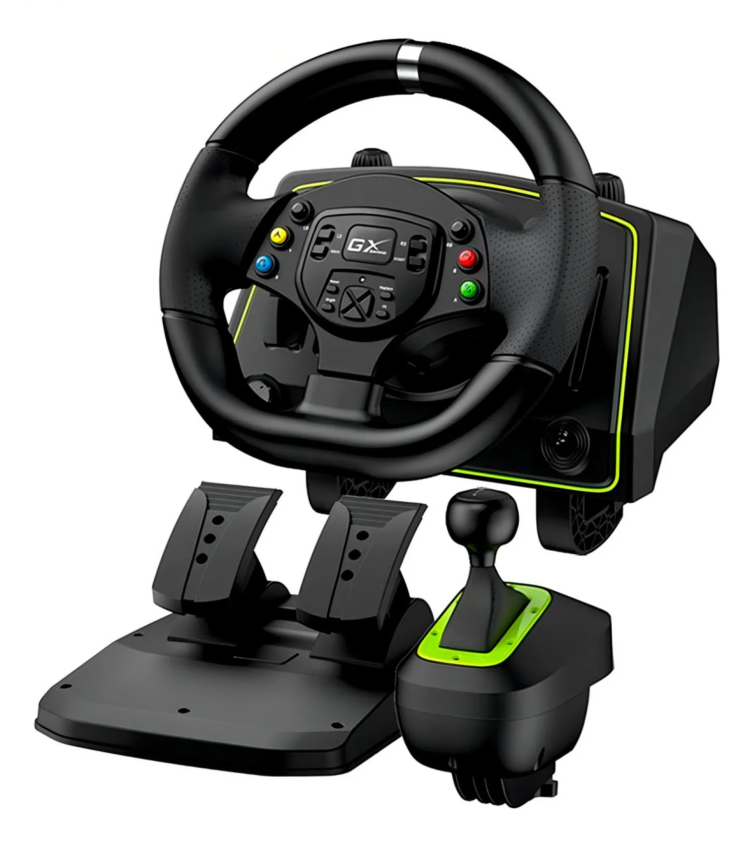 Volante Genius Speed Master X2 con palanca de cambios (Vibración 1080°) (1209)