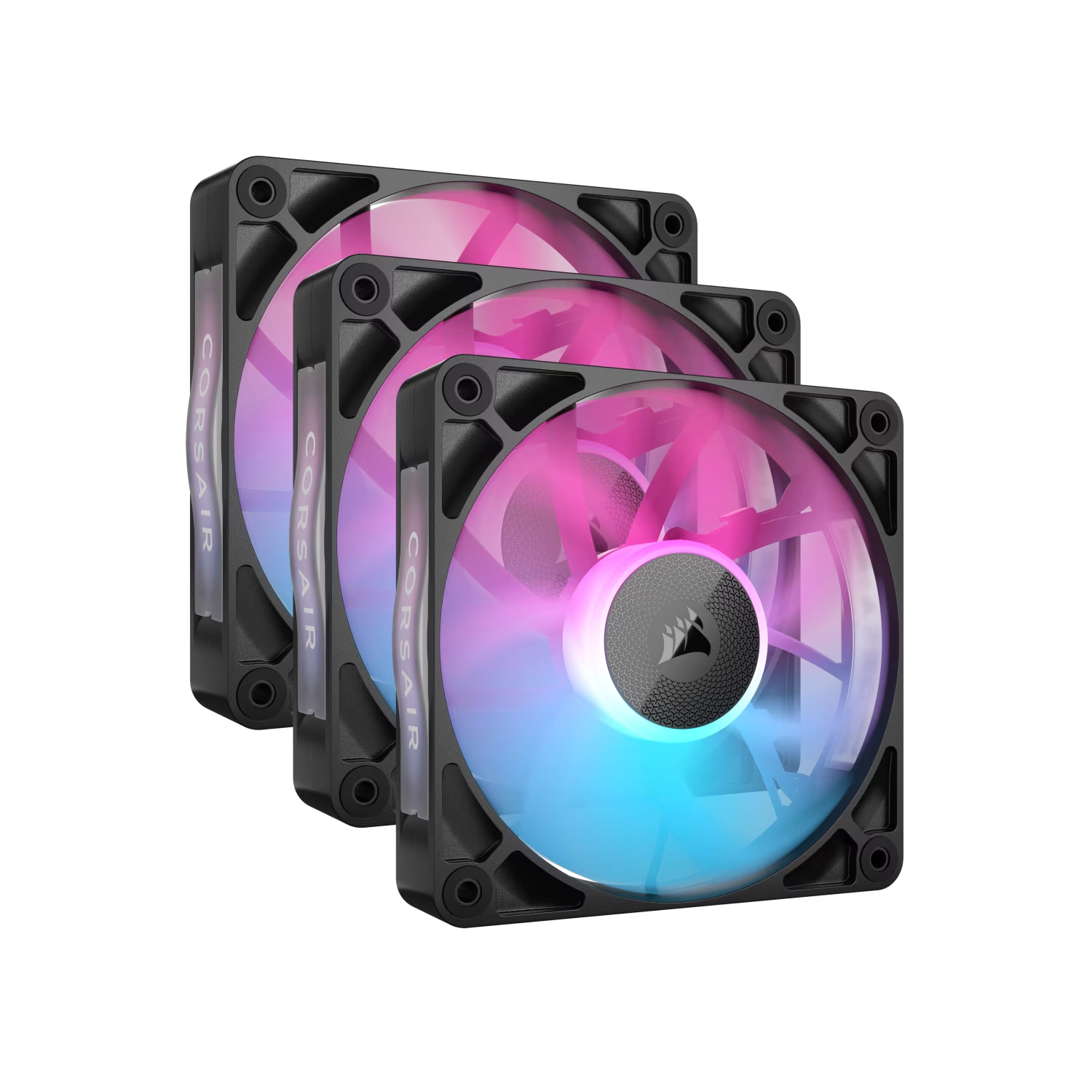 Fan Cooler Corsair ICUE LINK RX120 RGB 120mm Black Pack X3 (0925)
