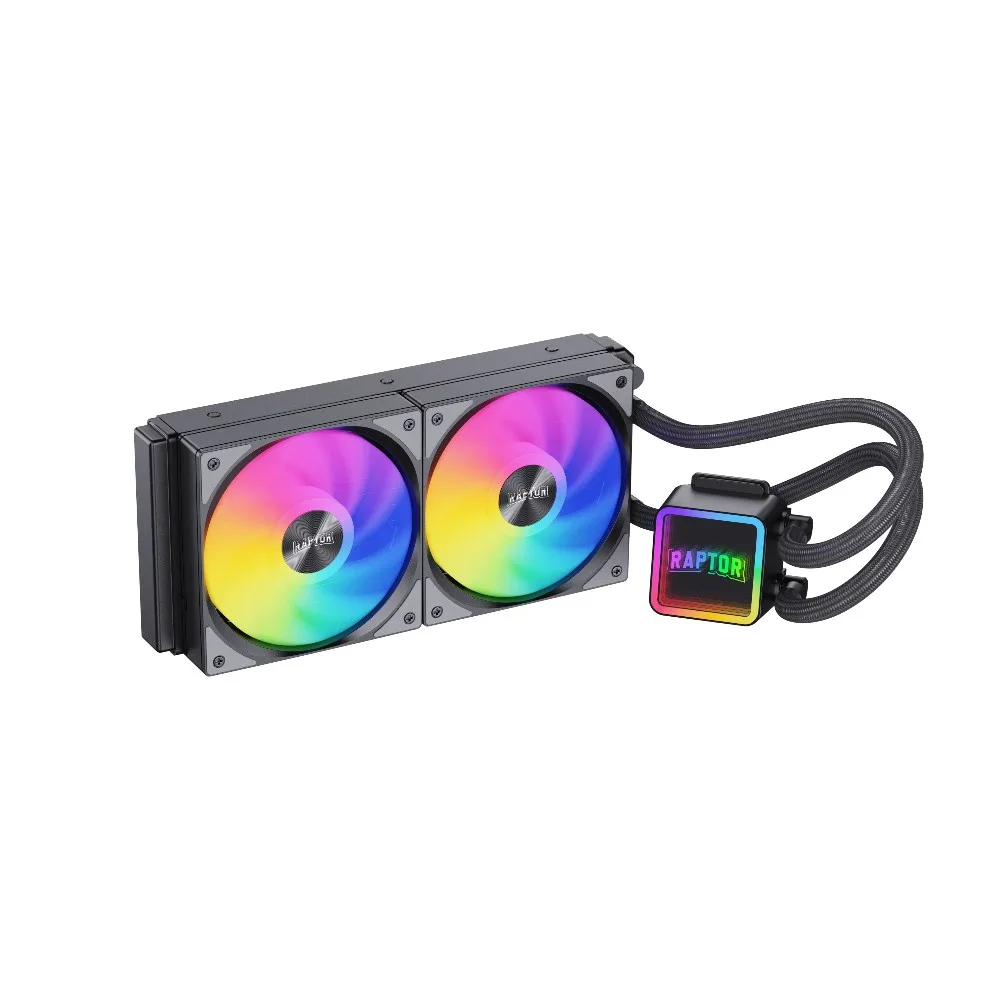 Water Cooling Raptor Aqua Core 240 2x CPU Cooler 240mm Negro (7718) — foto 5
