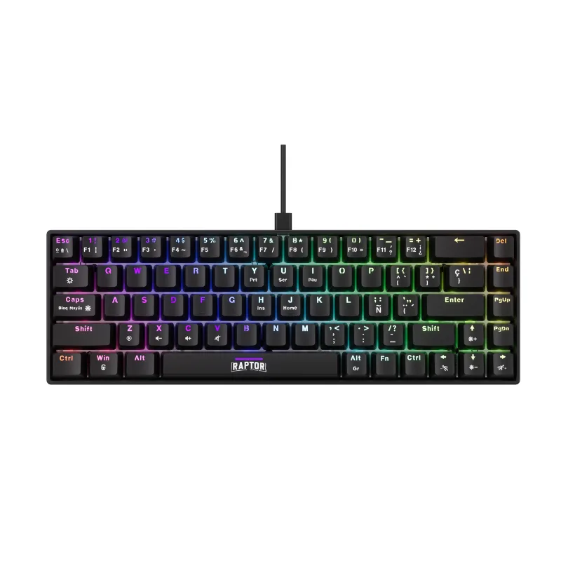 Teclado Raptor Fireclaw M68 Mecanico Retroiluminado Switch Red Outemu (7374) — foto 9