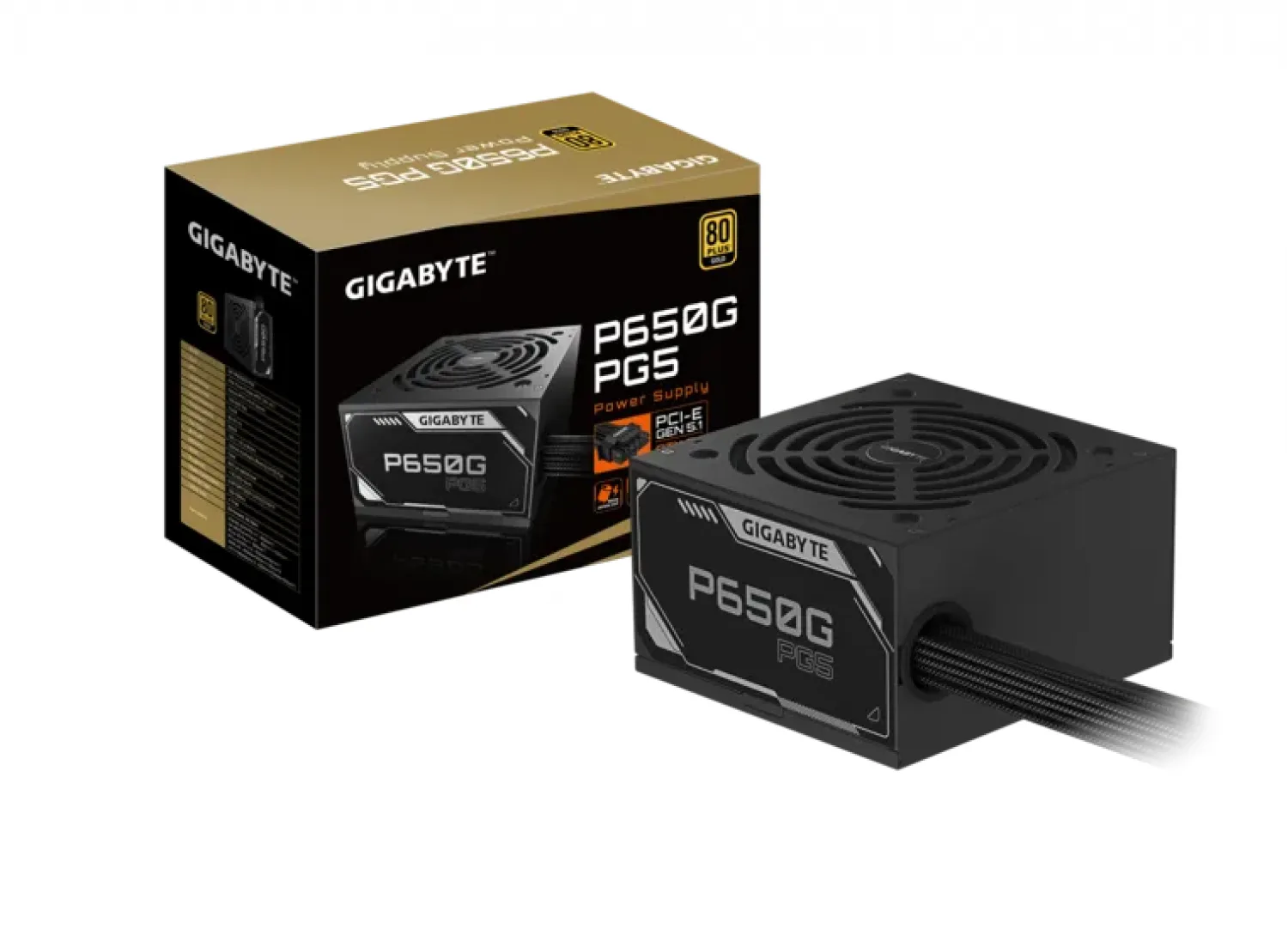 Fuente Gigabyte 650W 80 Plus Gold ATX 3.1 PCIe 5.1 Black (6808)