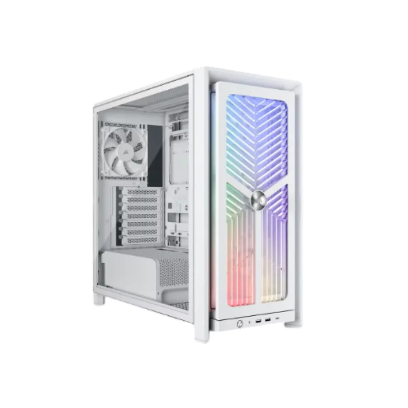 Gabinete Corsair FRAME 4000X RS Mid-Tower TG Fan X3 White (8835) — foto 3