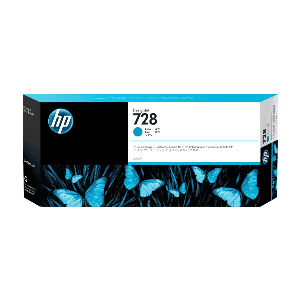 F9K17A HP 728 300-ml Cyan Ink Cartridge (7937) — foto 2