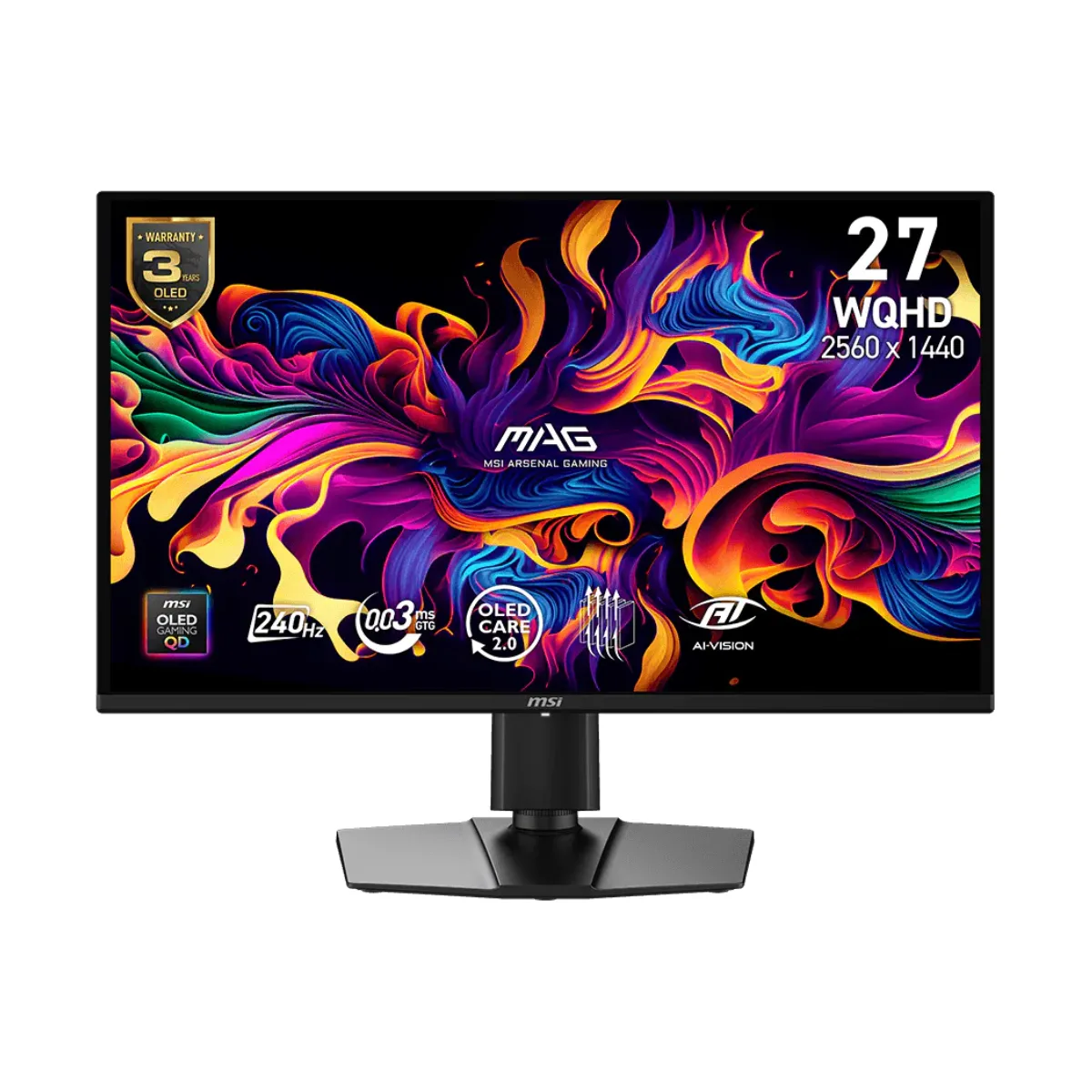 Monitor Gamer MSI 27" MAG 274QP QHD OLED 240Hz 0.03ms Flat 2xHDMI + 1xDP (II) (4026) — foto 7