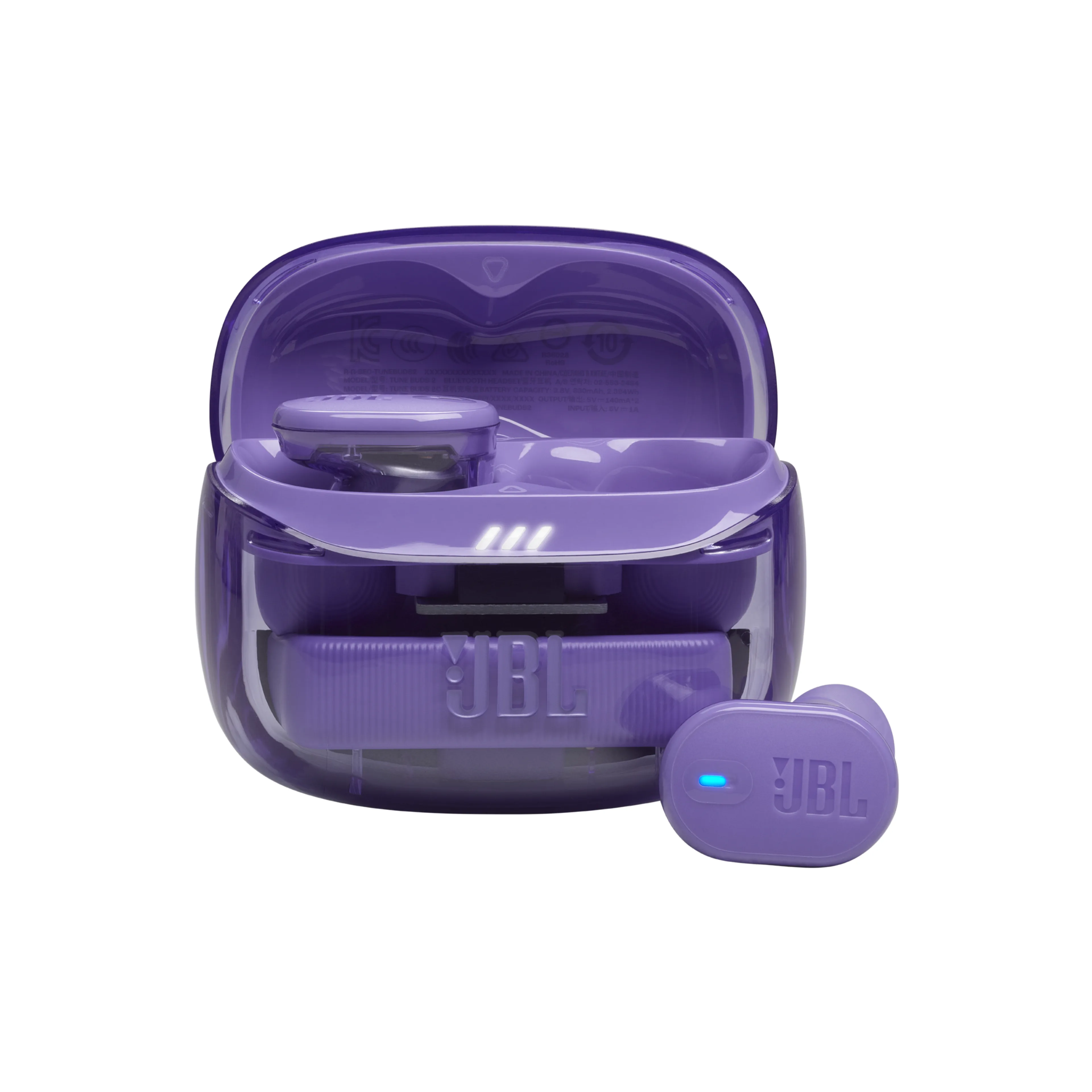 AURICULAR JBL TUNE BUDS2 GHOST TWS ANC VIOLETA (6349) — foto 6