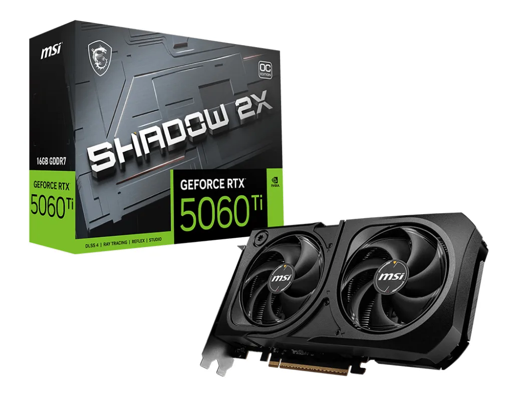 VGA MSI GeForce RTX 5060 Ti 16G SHADOW 2X OC PLUS (4433) — foto 4