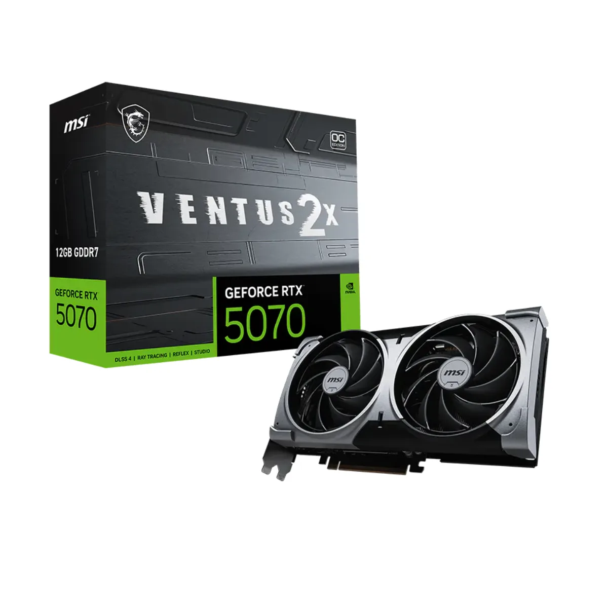 VGA MSI GeForce RTX 5070 12G VENTUS 2X OC BLACK (4741) — foto 4