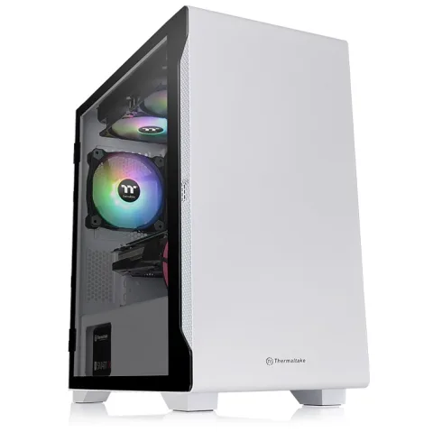 Gabinete TT S100 Mid-Tower TG Fan X1 White (5091)