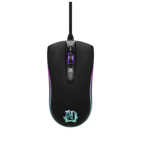 Mouse Gamer Raptor Storm Grip 4 Botones 3600dpi 7 Colores (2160)